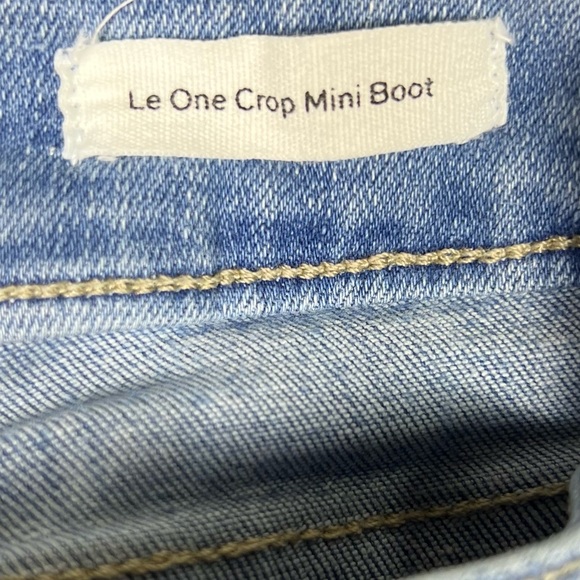 Frame Denim Womens 25-29 Le One Crop Mini Boot Mid Rise Stretchy Bootcut Denim - Picture 8 of 11